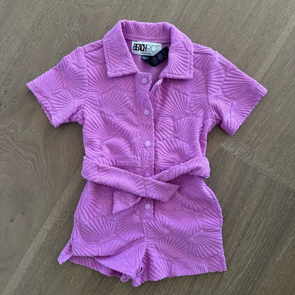 Beach Riot Lilac Textured Button-Up - Picture 2 of 3